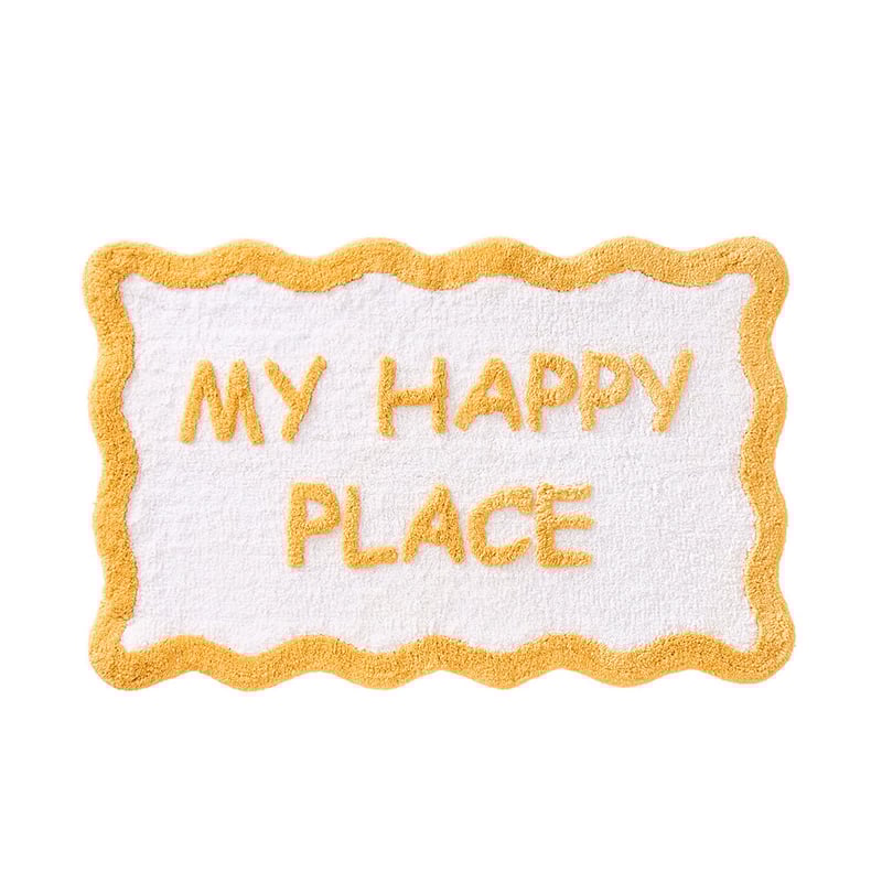 My Happy Place Golden Bath Mat