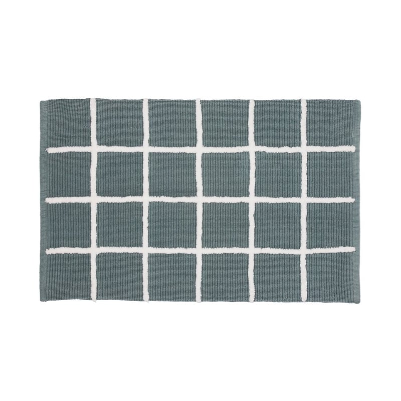 Nelson Check Seagrass Bath Mat