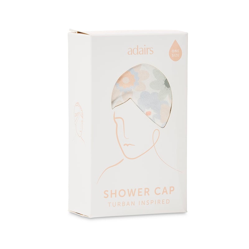 Printed Peachy Floral Shower Cap
