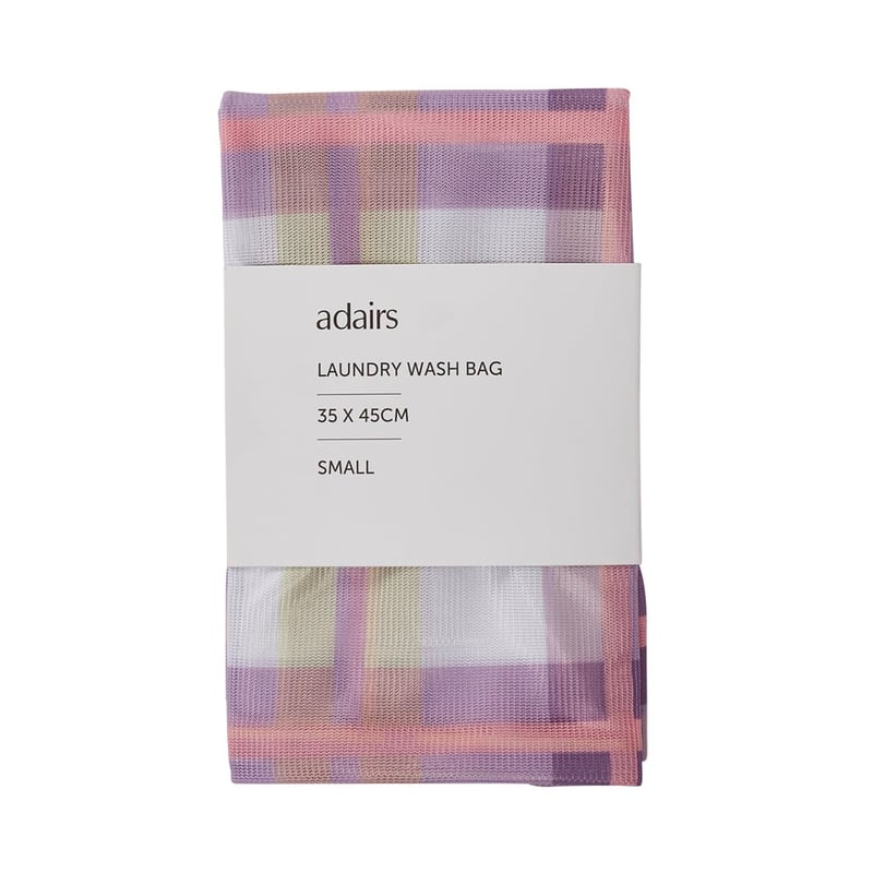 Laundry Purple Check Wash Bag