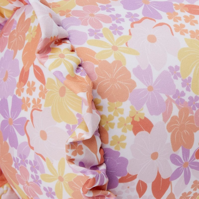 Bronte Floral Cylinder Beach Pillow