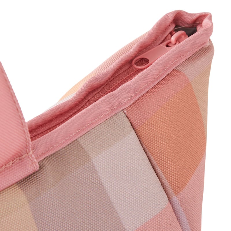 Eden Check Canvas Beach Cooler Bag
