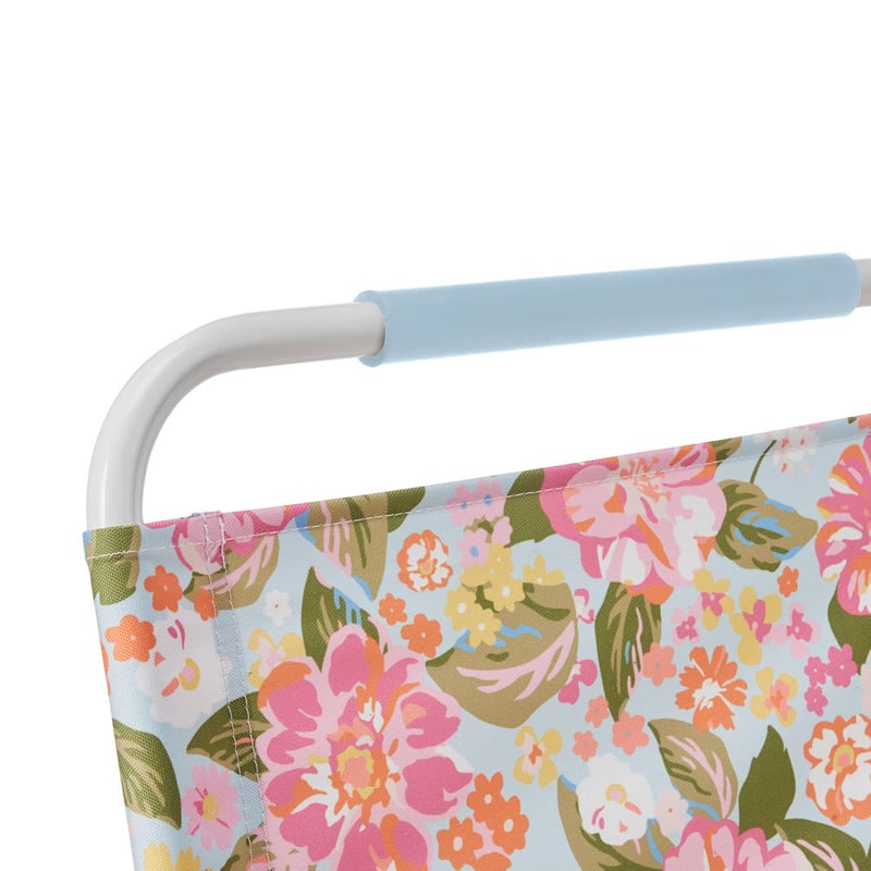 Byron Floral Blue Beach Chair
