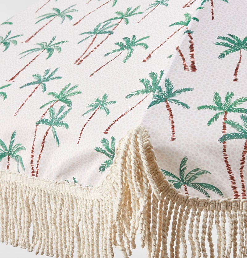Palm Beach Green Holiday Beach Umbrella