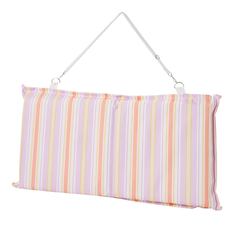 Lilac Multi Stripe Padded Canvas Beach Chair