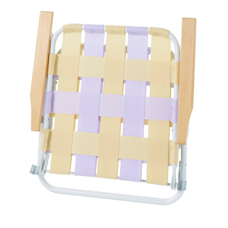 Lilac & Lemon Beach Strap Woven Chair
