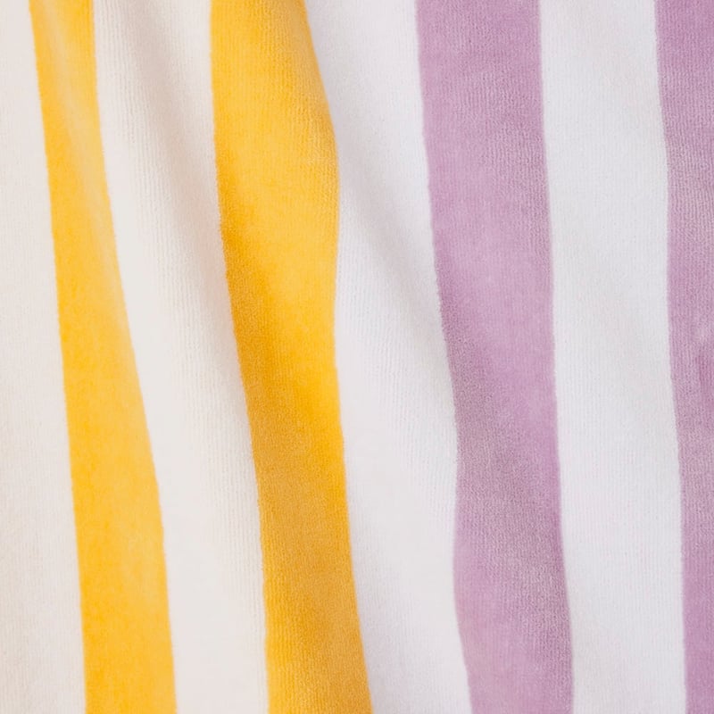 Velour Horizon Multi Stripe Beach Towel