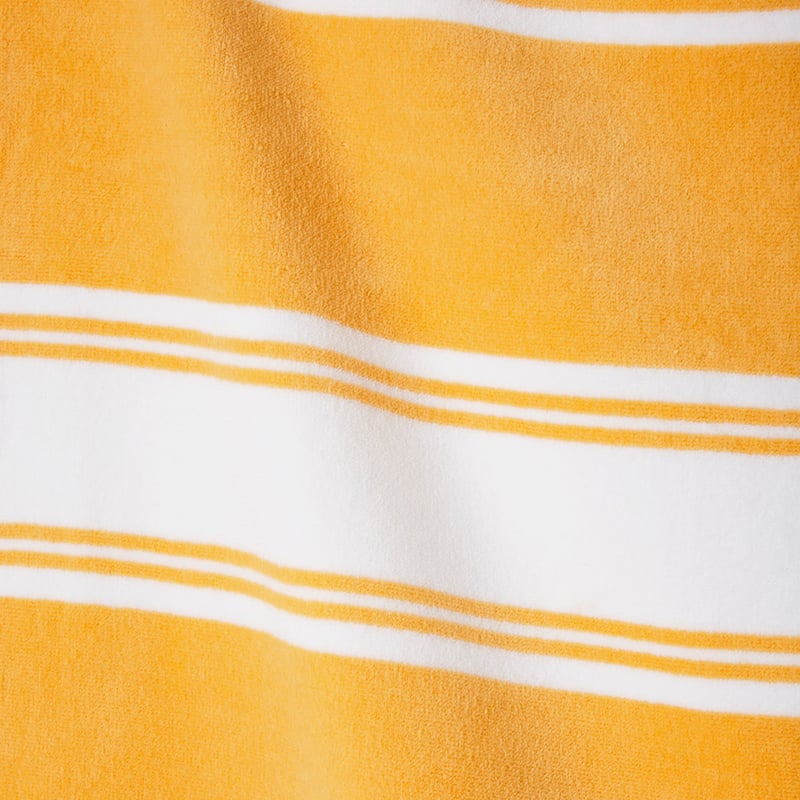Velour Summer Stripe Yellow Beach Towel