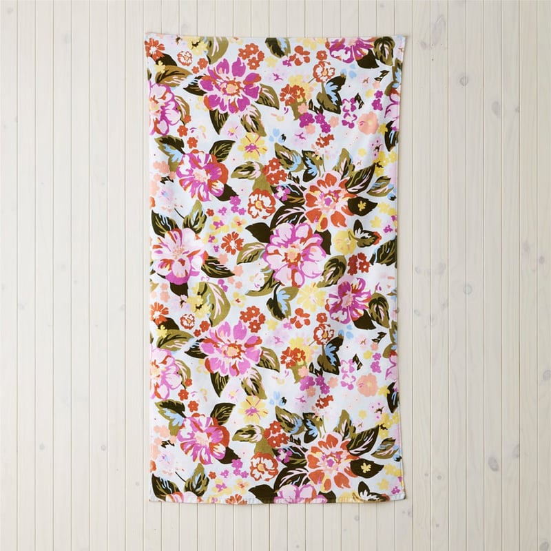 Byron Floral Blue Sand Free Beach Towel