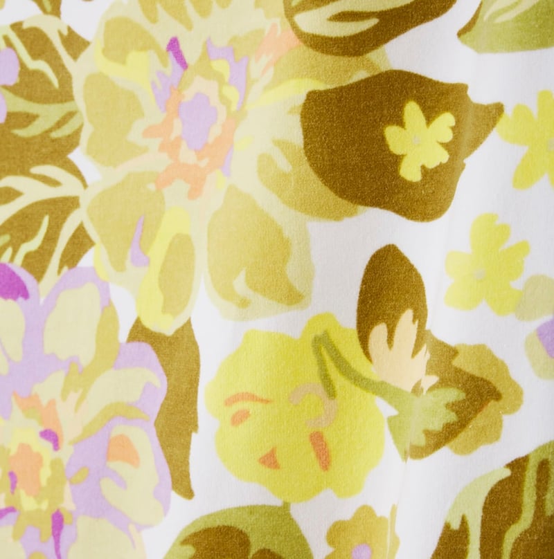 Byron Floral Lemon Sand Free Beach Towel