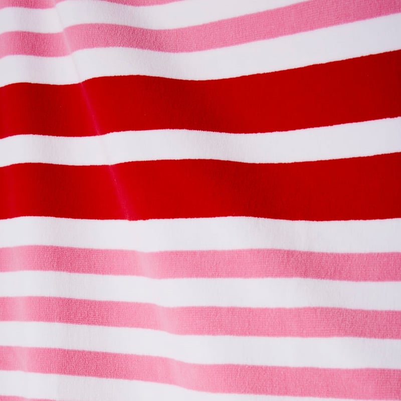 Sea Stripe Red Sand Free Beach Towel