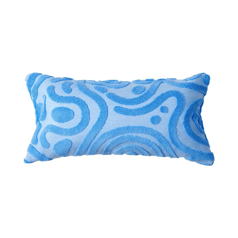 Samoa Blue Inflatable Beach Pillow