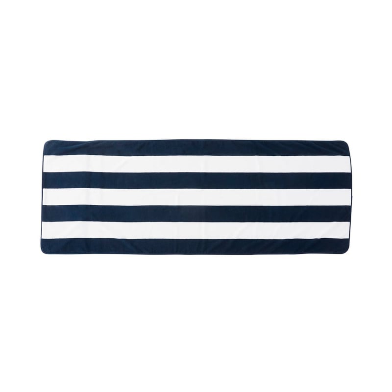 Navy & White Beach Lounger Towel