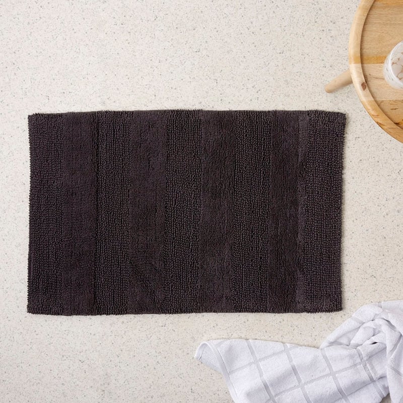 Morgan Coal Stripe Bath Mat