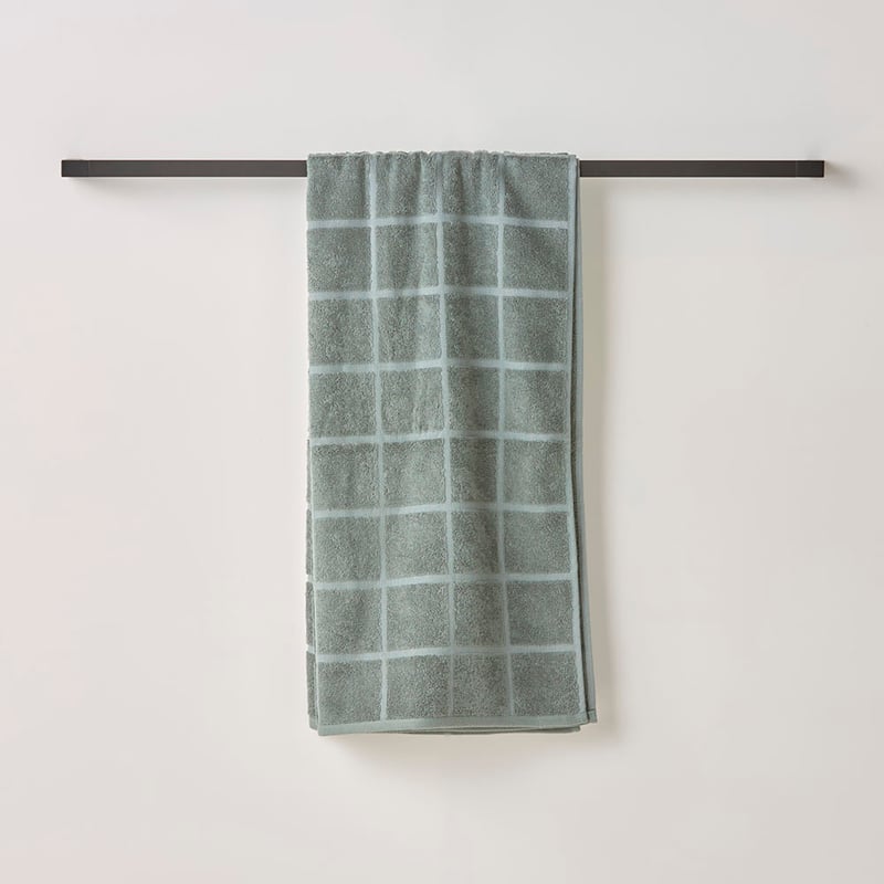 Nelson Check Seagrass Towel Range