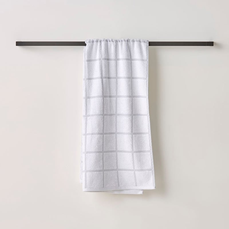 Nelson Check Towel White Towel Range