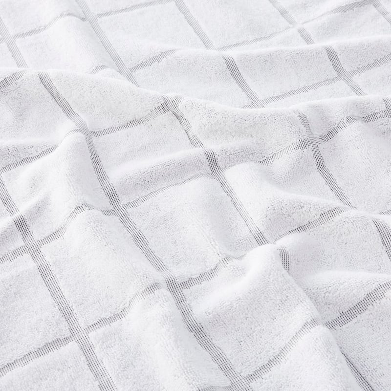 Nelson Check Towel White Towel Range