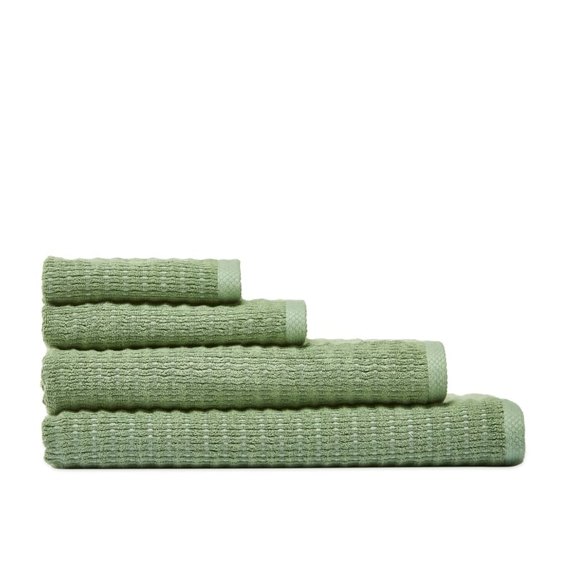 Navara Ribbed Pine Cotton Bamboo Towel Range
