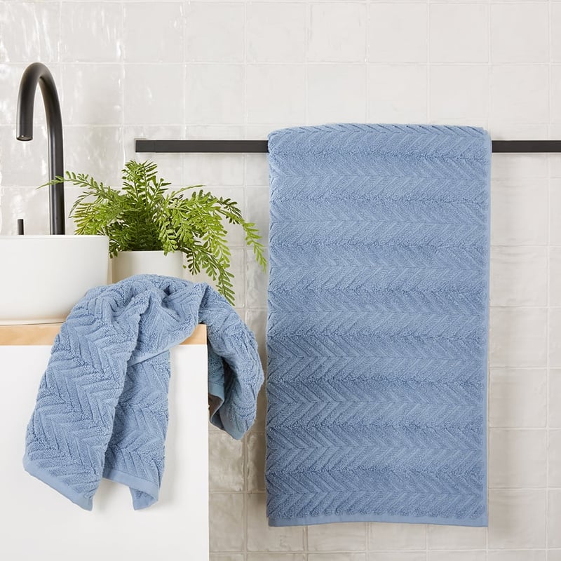 Mimosa Blue Tide Textured Towel Range