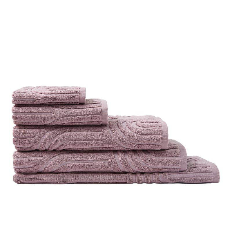 Archie Soft Aubergine Marle Towel Range