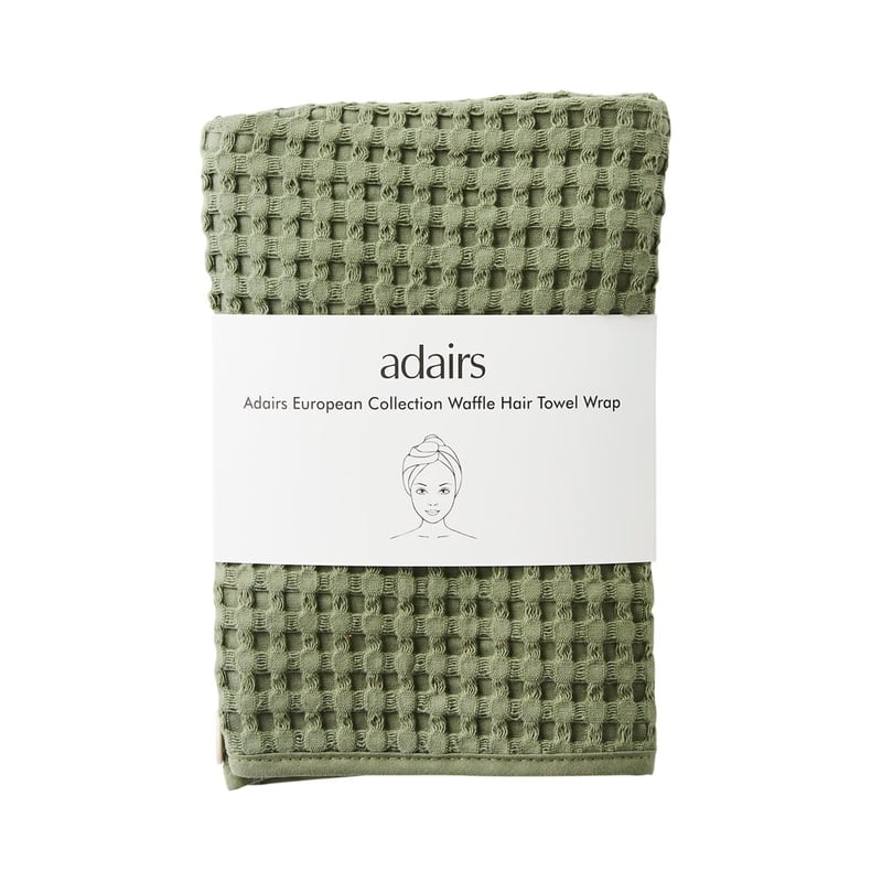 European Fern Waffle Hair Towel Wrap