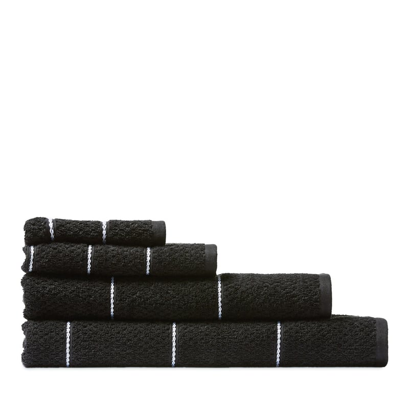 Dakota Black Stripe Bath Towel Range