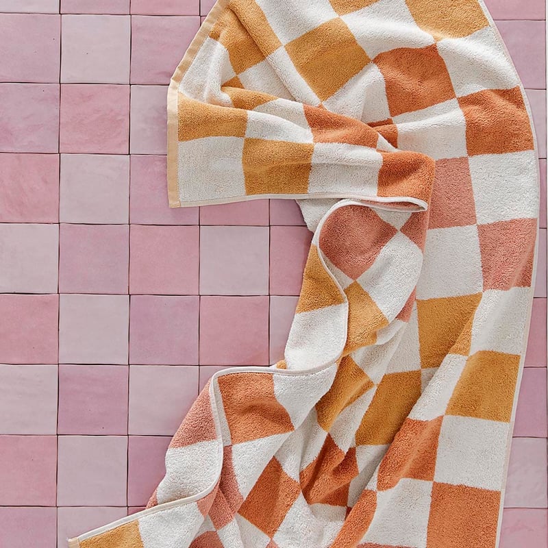 Taylor Paprika Multi Check Towel Range