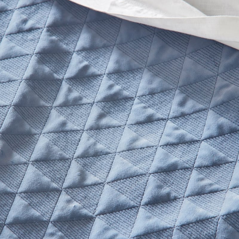 Cairo Slate Velvet Quilted Quilt Cover Separates