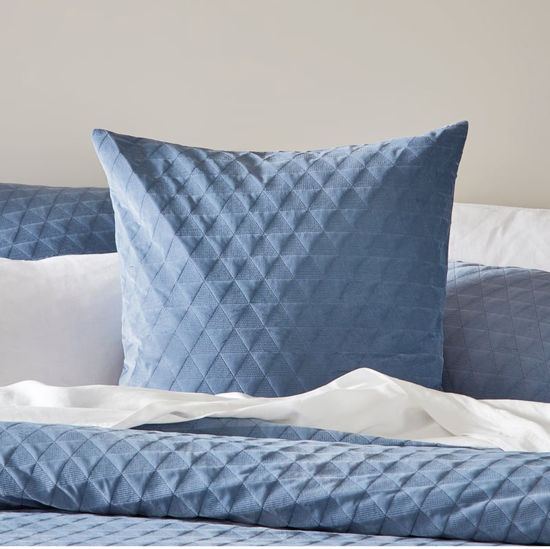 Cairo Slate Velvet Quilted Quilt Cover Separates