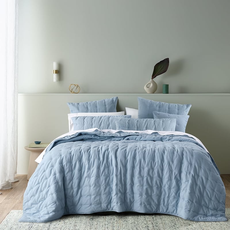 Langston Blue Comforter Set Separates