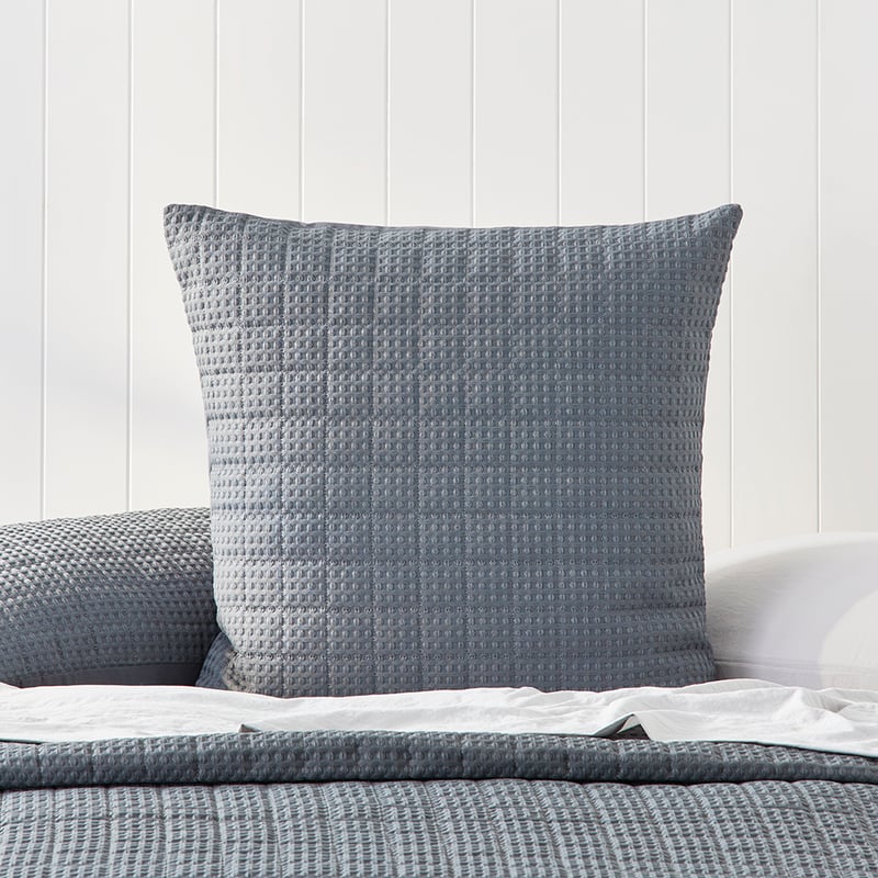 Windsor Waffle Charcoal Quilted Coverlet Set + Separates