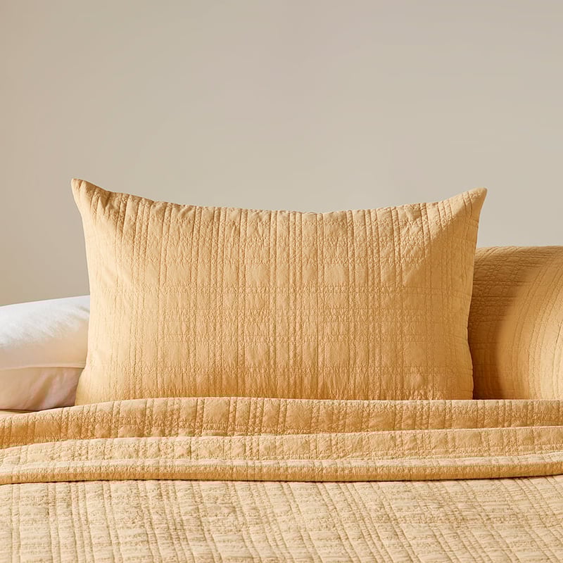 Stonewashed Cotton Gold Coverlet Separates