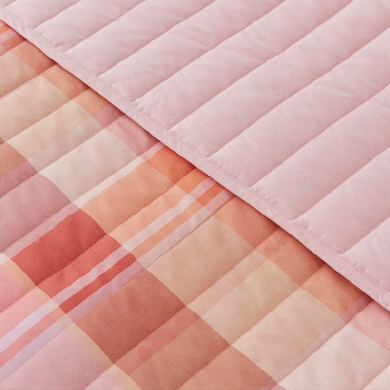 Sunset Check Quilted Pillowcases