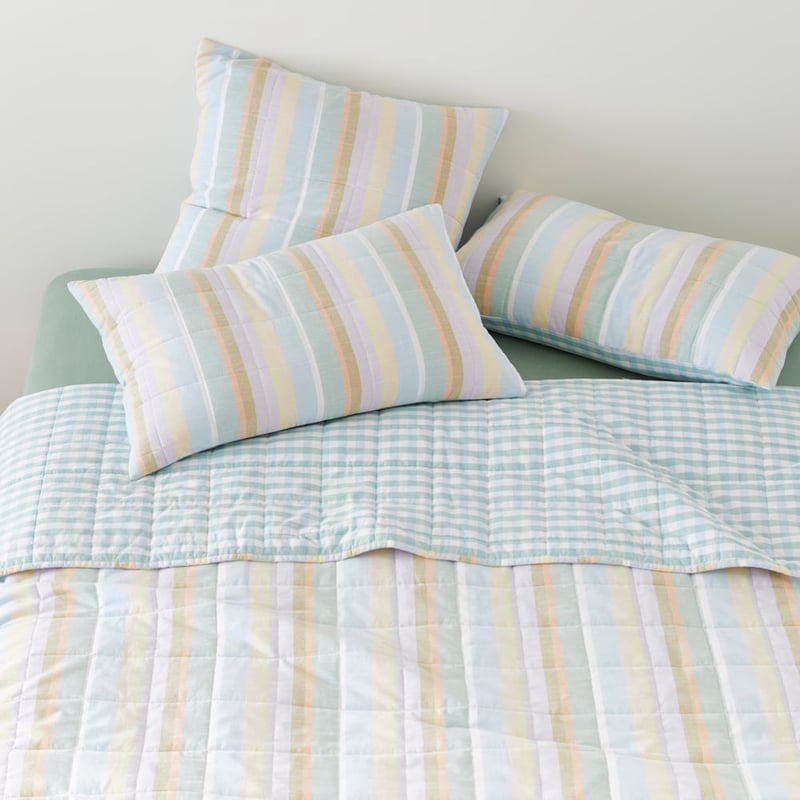 Sorbet Stripe Quilted Coverlet Separates