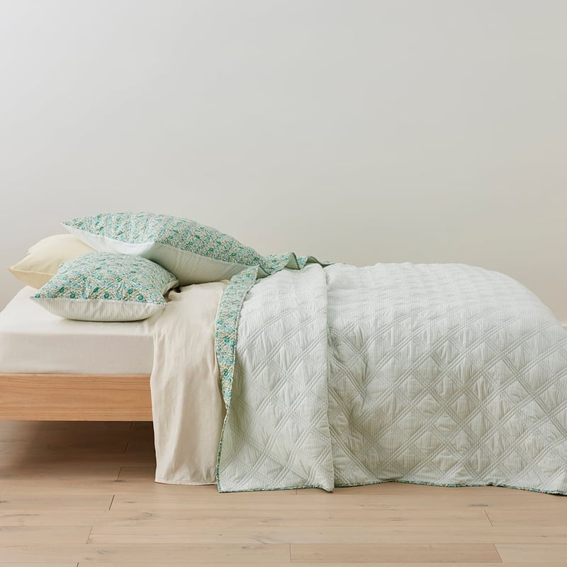 Ida Floral Printed Quilted Coverlet Separates