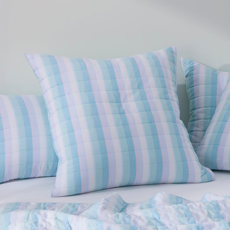 Cheerful Stripe Sorbet Quilted Pillowcases