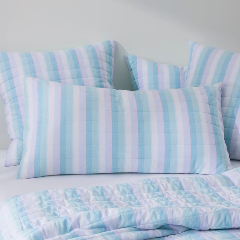 Cheerful Stripe Sorbet Quilted Pillowcases