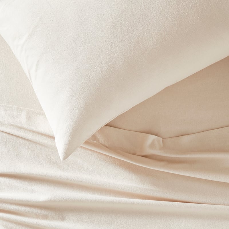 Flannelette Sand Plain Dye Sheet Set