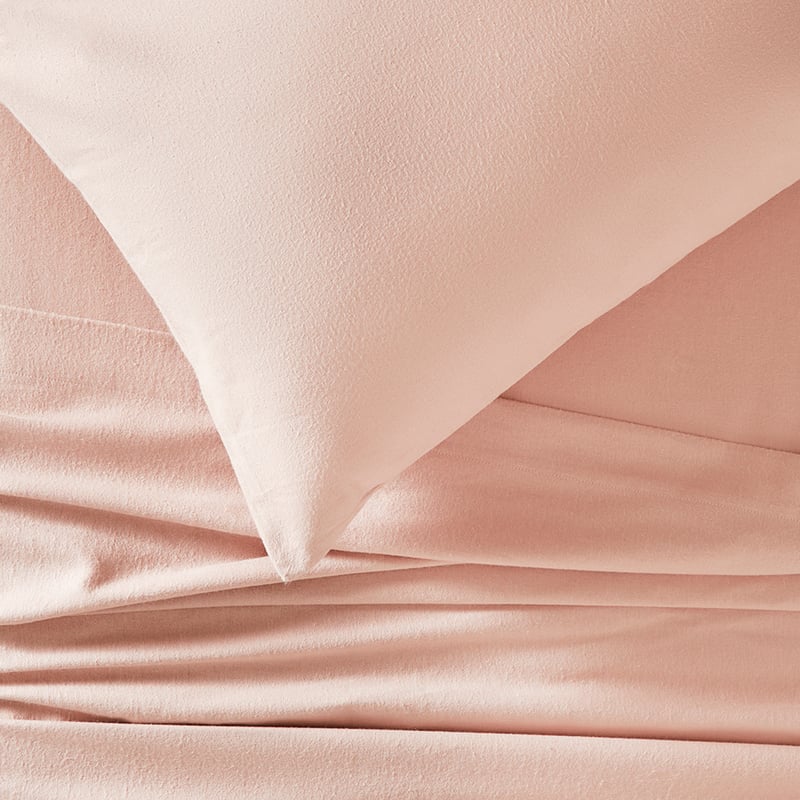 Flannelette Pink Plain Dye Sheet Set
