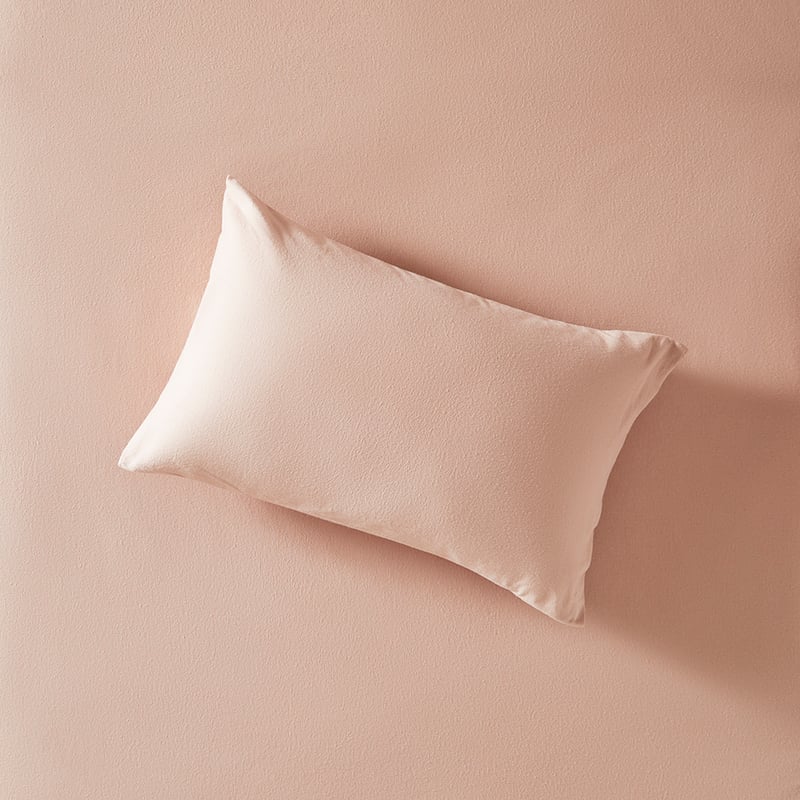 Flannelette Pink Plain Dye Pillowcases