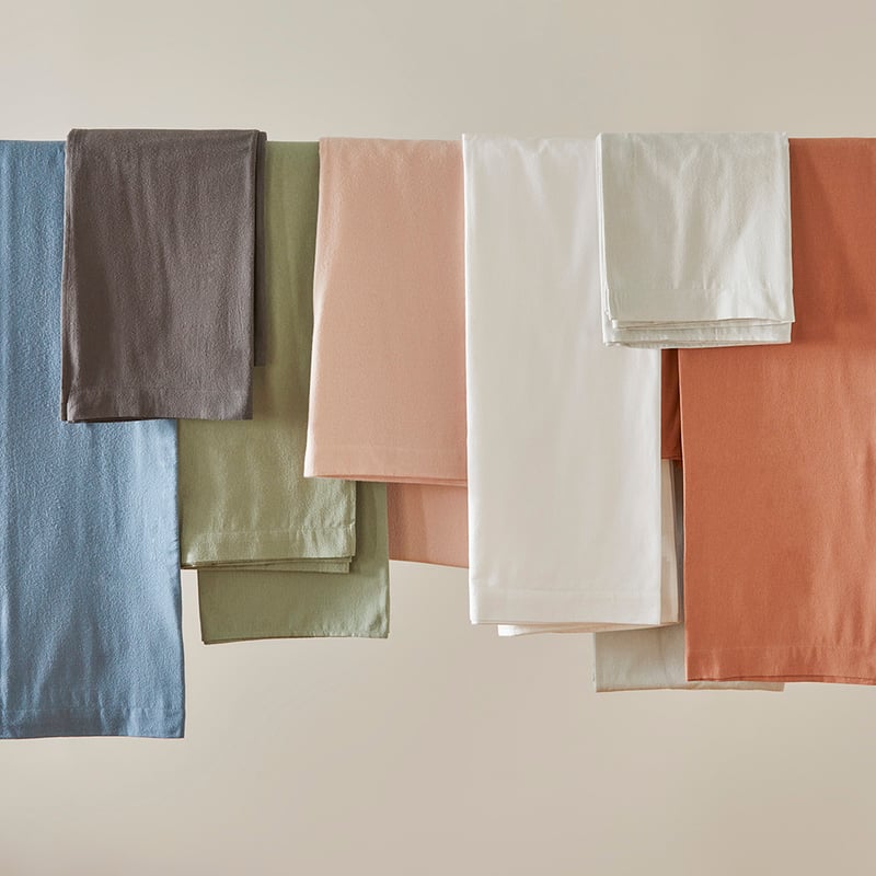 Flannelette Plain Dyed Grey Sheet Set