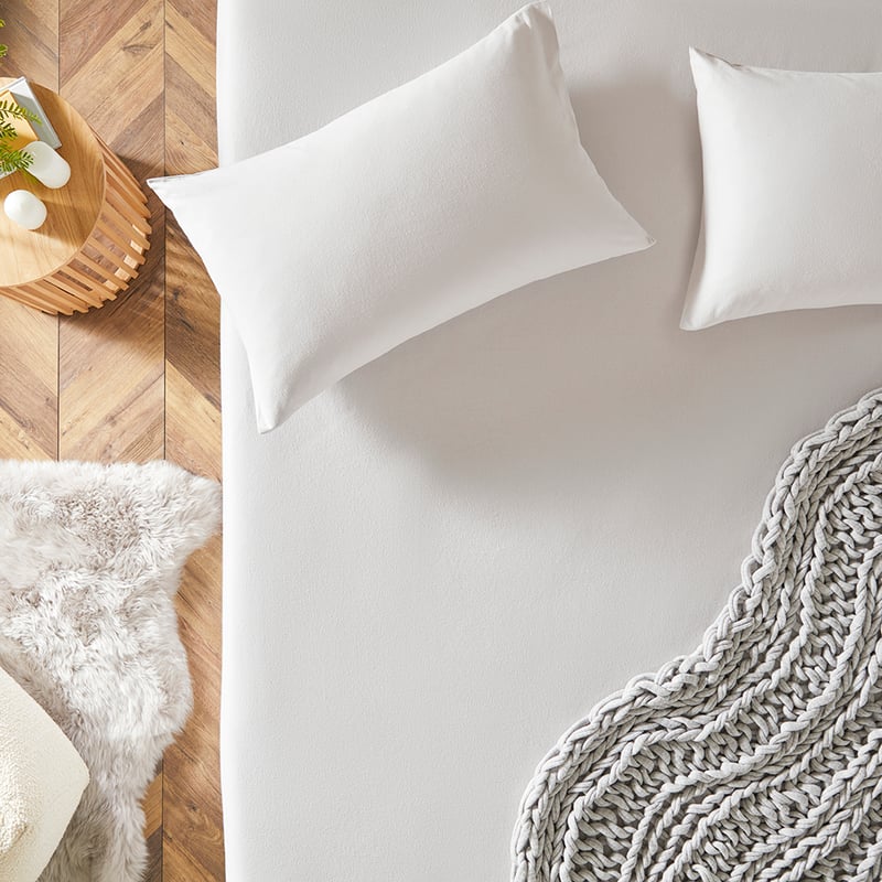 Flannelette Silver Plain Dye Sheet Separates