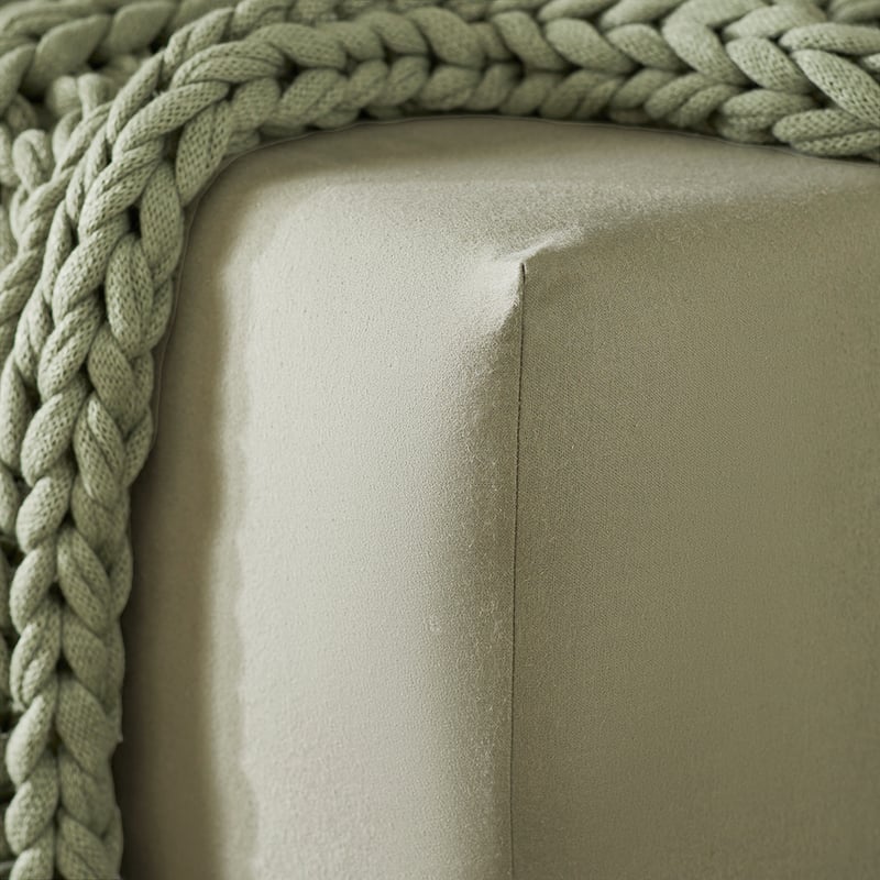 Flannelette Soft Green Plain Dye Sheet Separates