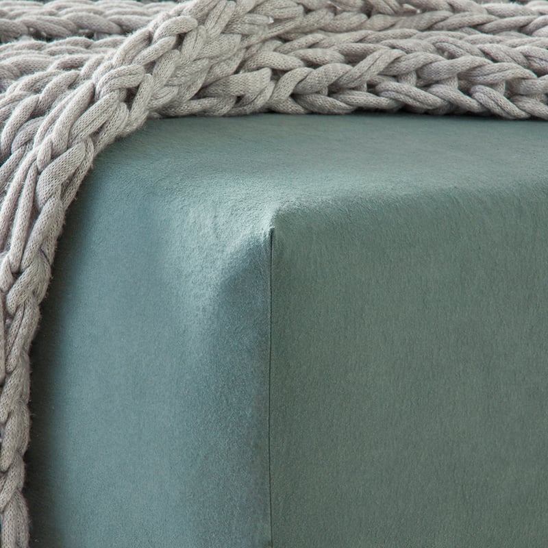 Flannelette Cypress Plain Dye Sheet Separates