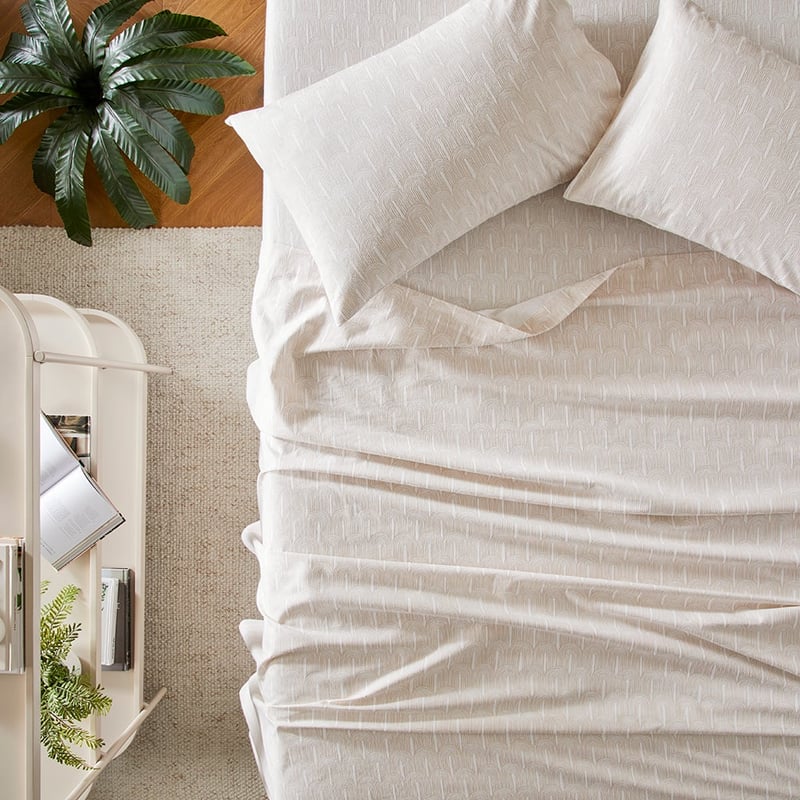 Flannelette Printed Arches Sand Sheet Set
