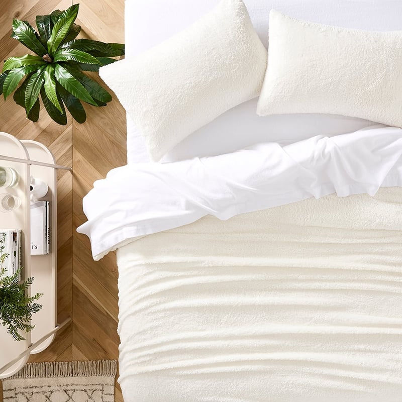 Sherpa Natural Quilt Cover Set