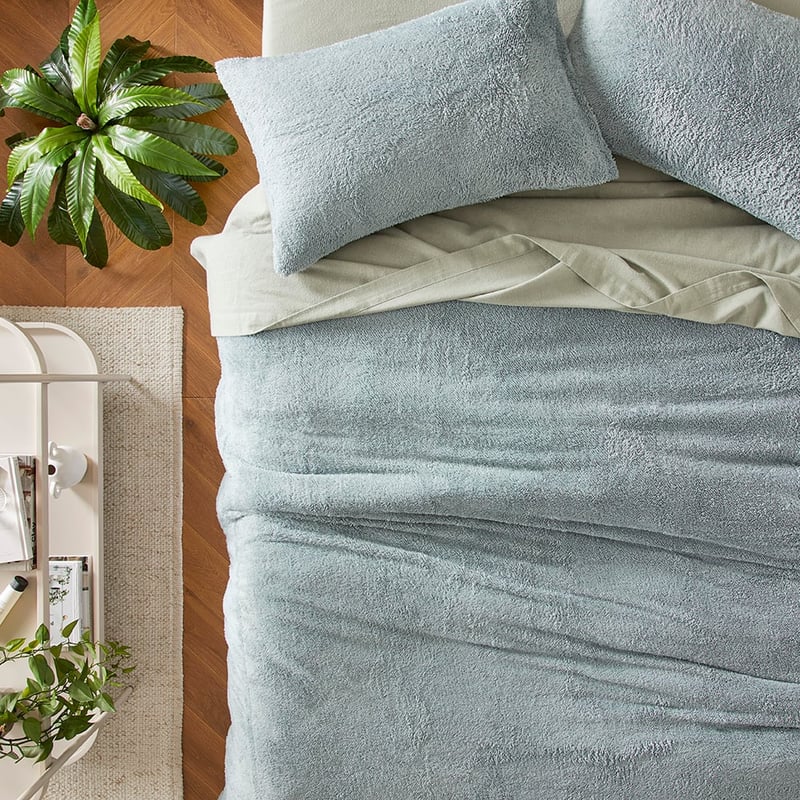 Sherpa Sage Quilt Cover Set