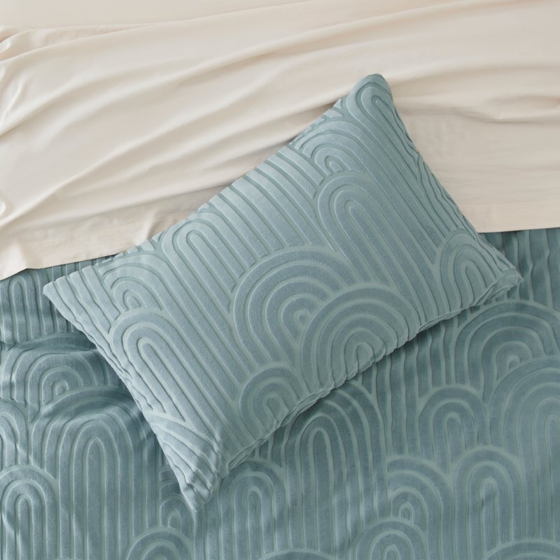 Velvet Arch Blue Quilt Cover Set