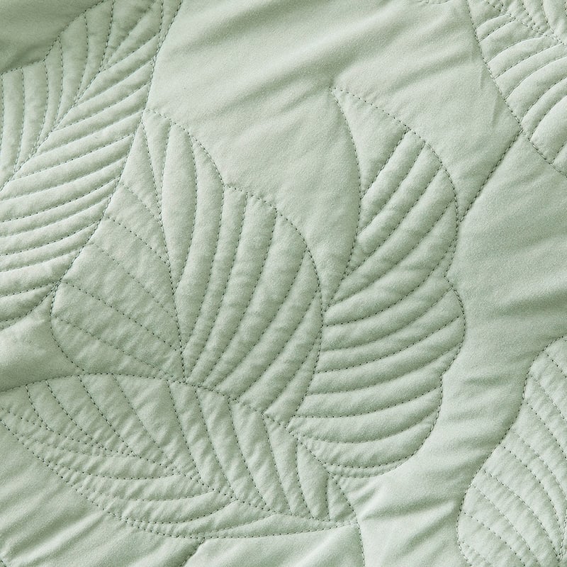 Lily Pad Quilted Green Quilt Cover Set + Separates