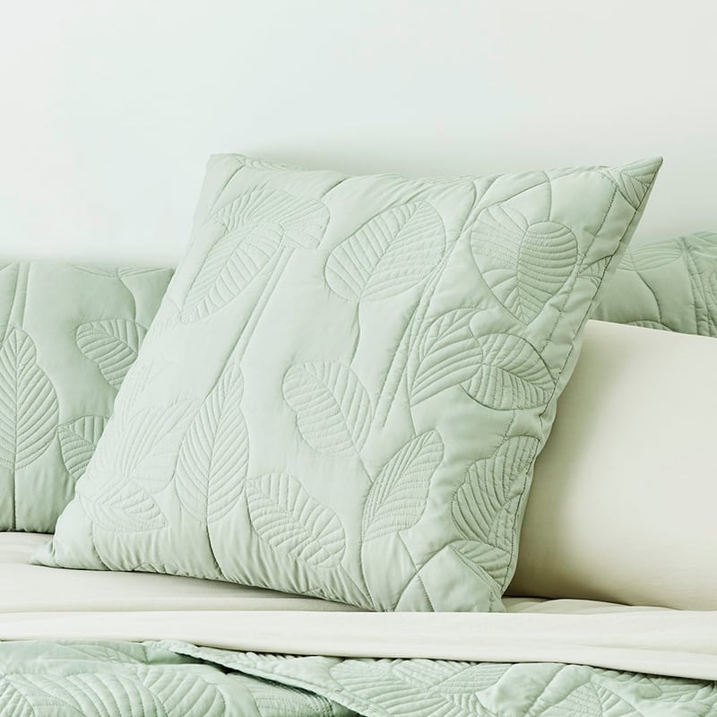 Lily Pad Quilted Green Coverlet Set +  Separates
